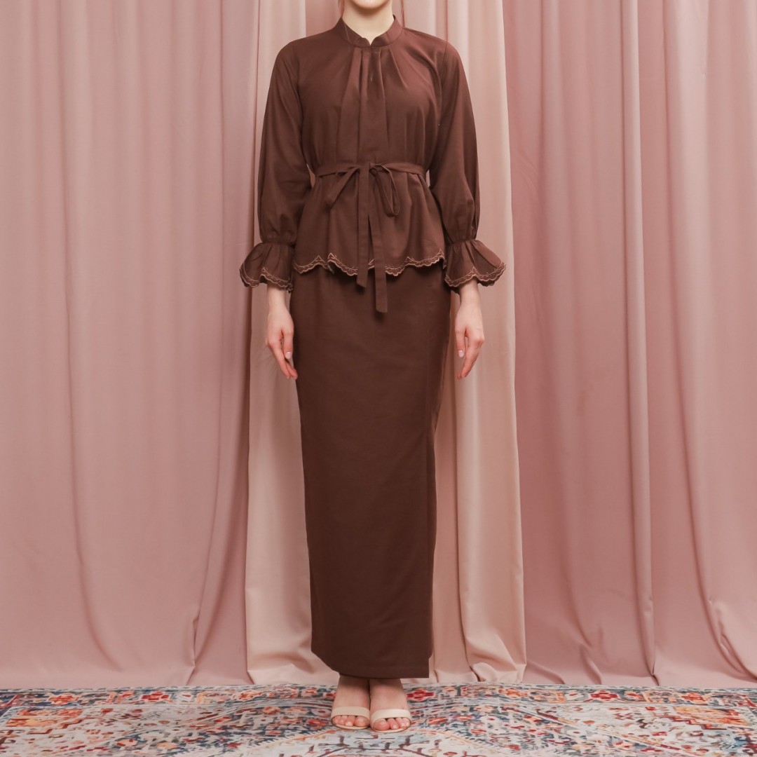 PREORDER Kurung Thallia - Pecan
