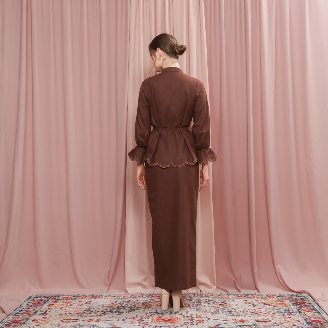 PREORDER Kurung Thallia - Pecan
