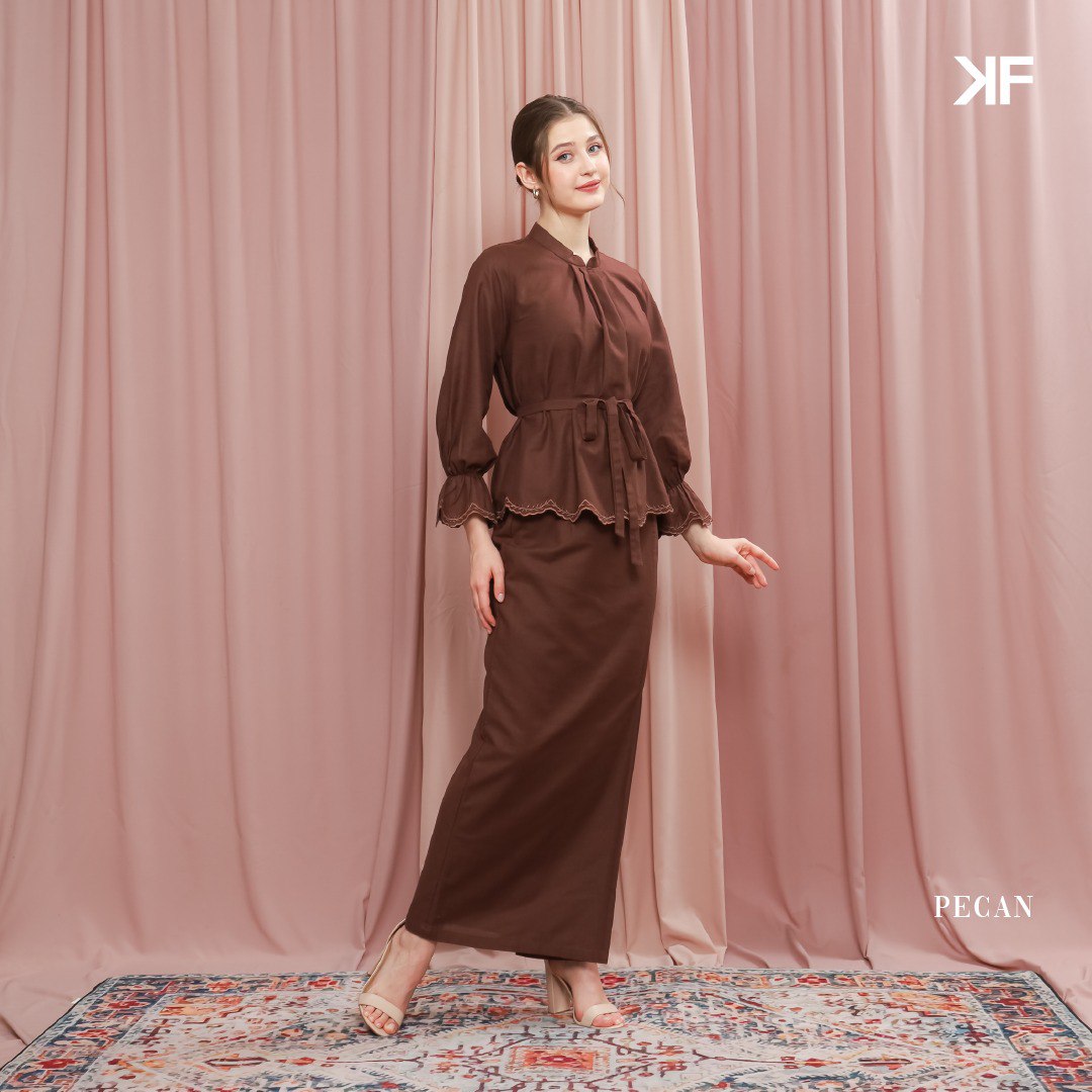 PREORDER Kurung Thallia - Pecan