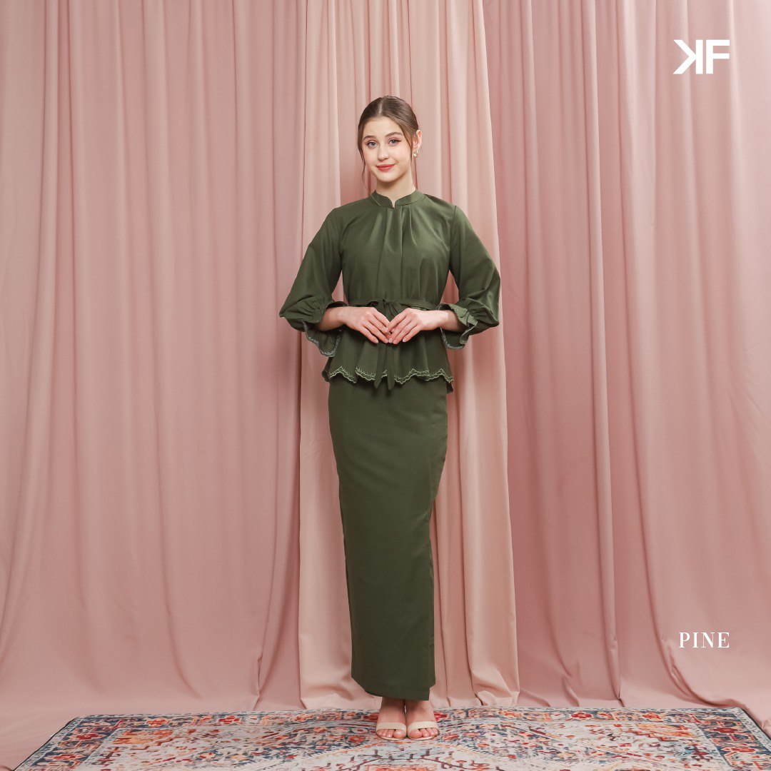 PREORDER Kurung Thallia - Pine