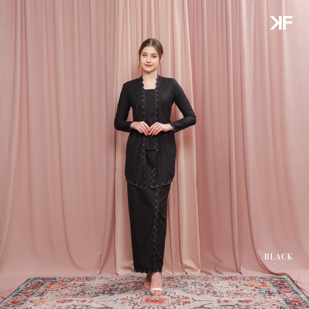 PREORDER Kurung Dinda - Black