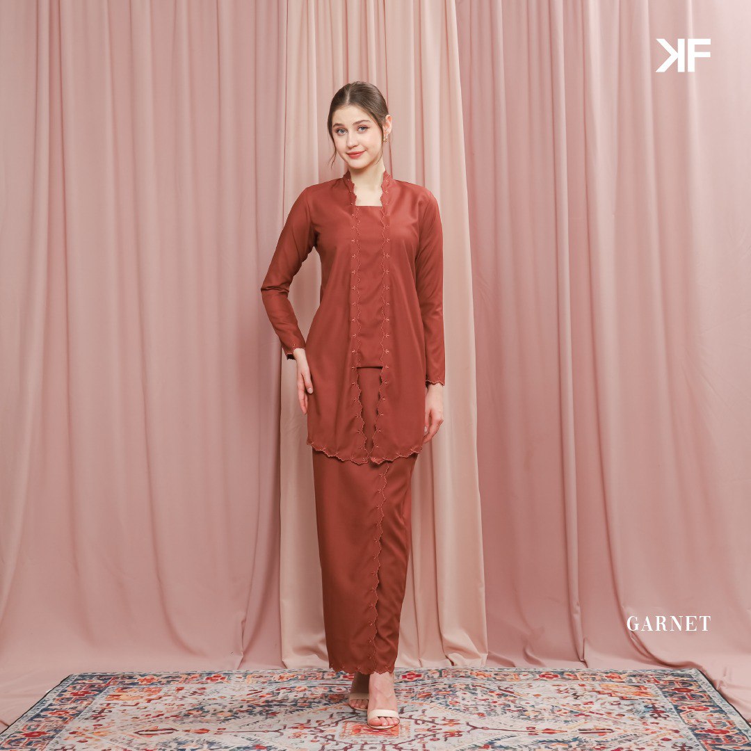 PREORDER Kurung Dinda - Garnet